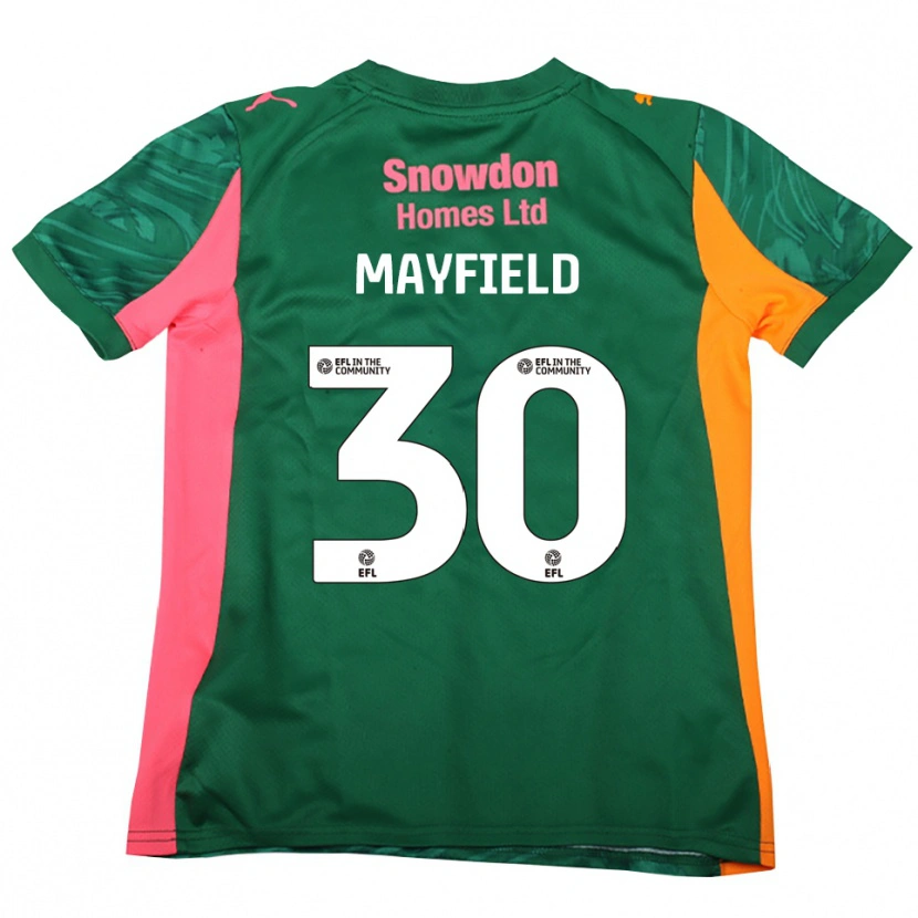 Danxen Bambino Holly Mayfield #30 Maglia Gara Portiere Verde Scuro Rosa 2025/26 Maglietta