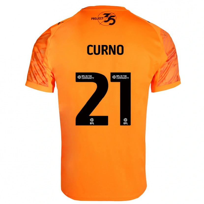 Danxen Bambino Maddi Curno #21 Maglia Gara Portiere Nero Arancione 2025/26 Maglietta