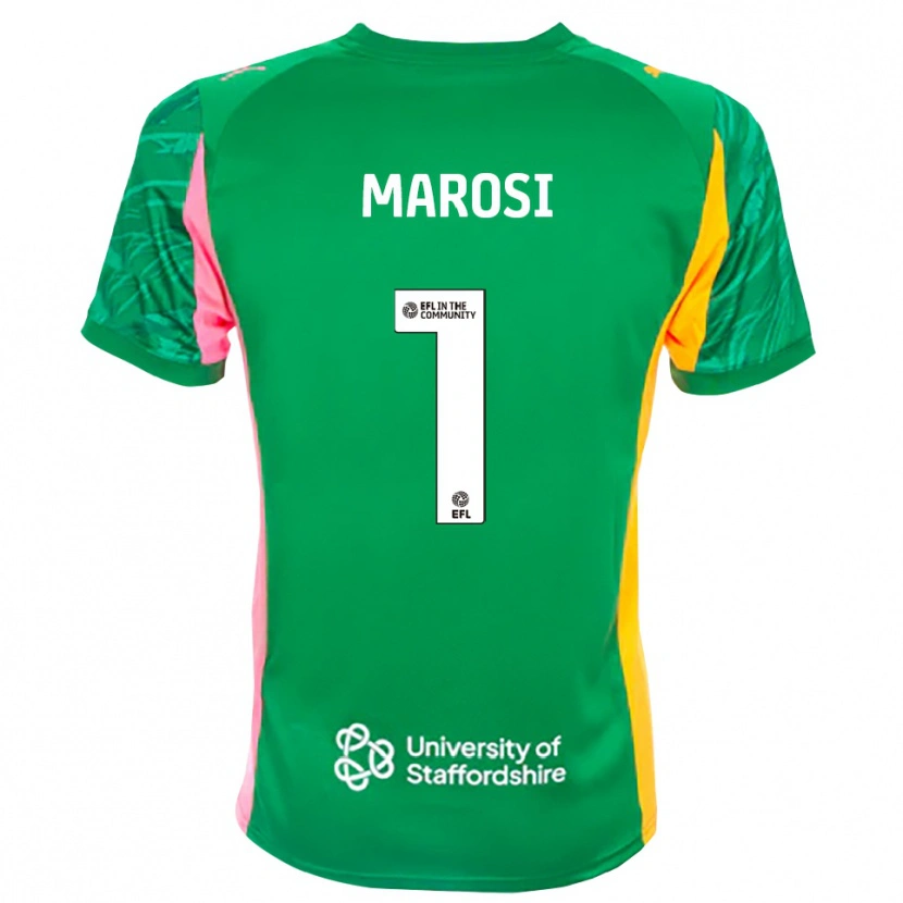Danxen Bambino Marko Marosi #1 Maglia Gara Portiere Verde Rosa Arancione 2025/26 Maglietta