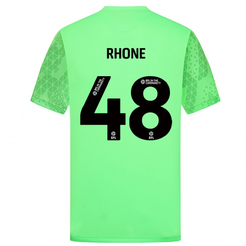 Danxen Bambino Matthew Rowley #48 Maglia Gara Portiere Verde Chiaro 2025/26 Maglietta