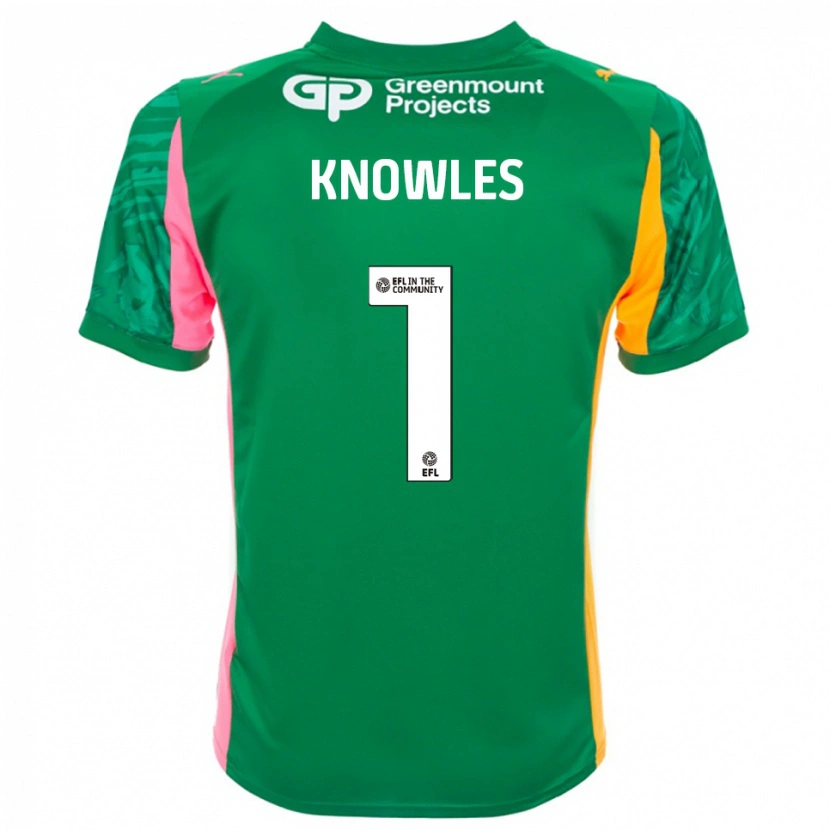 Danxen Bambino Amelia Knowles #1 Maglia Gara Portiere Verde Rosa Arancione 2025/26 Maglietta