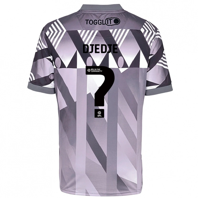 Danxen Bambino Eterne Djedje #0 Maglia Gara Portiere Grigio Chiaro 2025/26 Maglietta