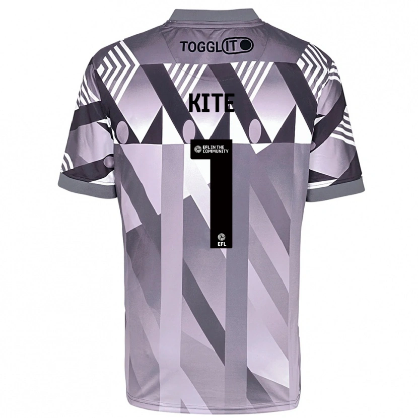 Danxen Bambino Rose Kite #1 Maglia Gara Portiere Grigio Chiaro 2025/26 Maglietta