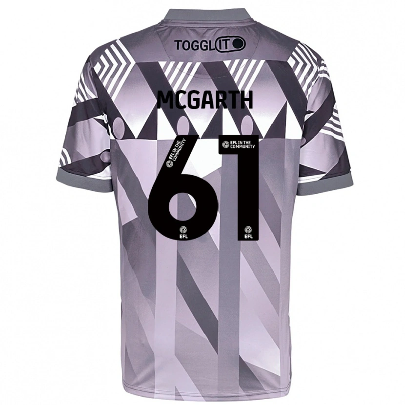 Danxen Bambino Ethan McGarth #61 Maglia Gara Portiere Grigio Chiaro 2025/26 Maglietta