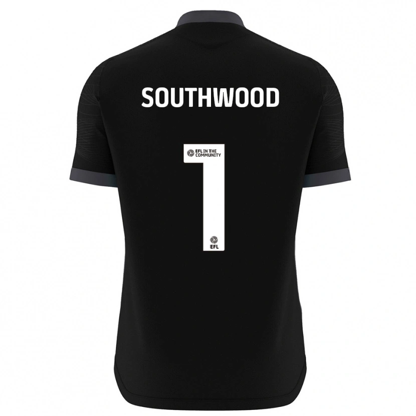 Danxen Bambino Luke Southwood #1 Maglia Gara Portiere Bianco Nero 2025/26 Maglietta