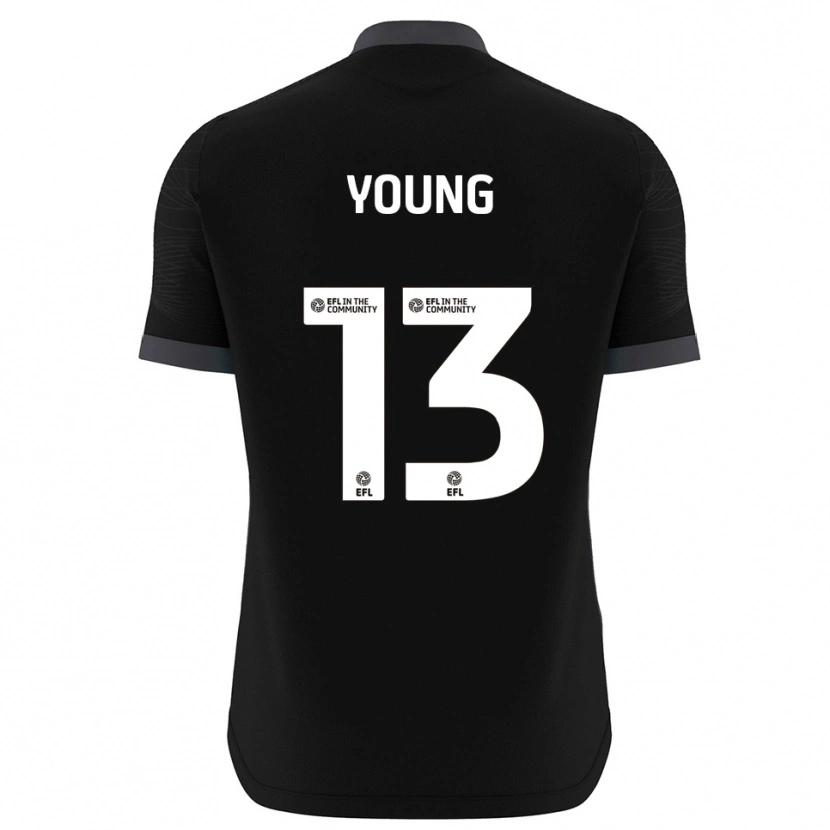 Danxen Bambino Brad Young #13 Maglia Gara Portiere Bianco Nero 2025/26 Maglietta