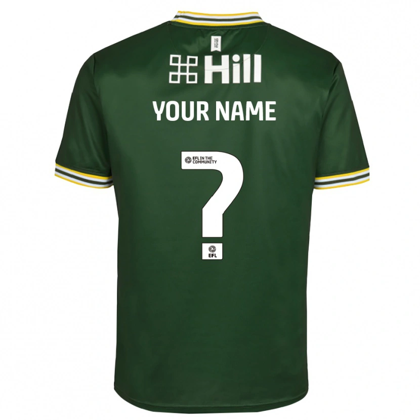 Danxen Bambino Cambridge United Maglia Gara Portiere Verde Scuro Bianco 2025/26 Maglietta