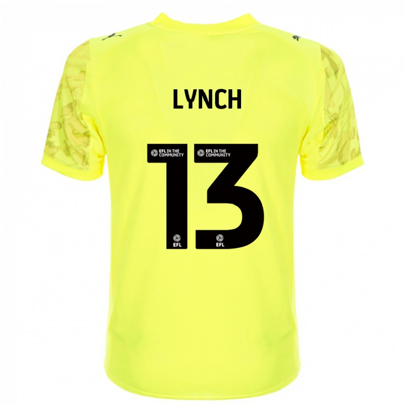 Danxen Bambino Jay Lynch #13 Maglia Gara Portiere Nero Giallo 2025/26 Maglietta