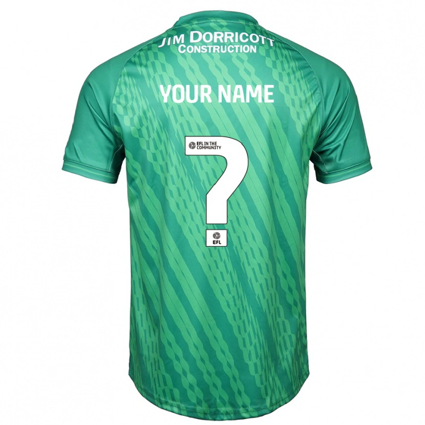 Danxen Bambino Shrewsbury Town Maglia Gara Portiere Verde Turchese 2025/26 Maglietta