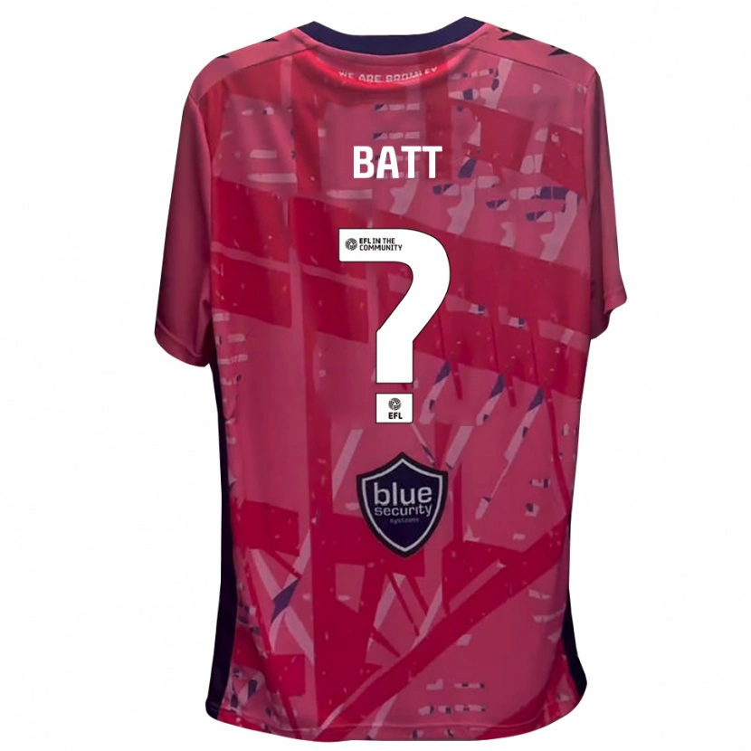 Danxen Bambino James Batt #0 Maglia Gara Portiere Bianco Rosa 2025/26 Maglietta