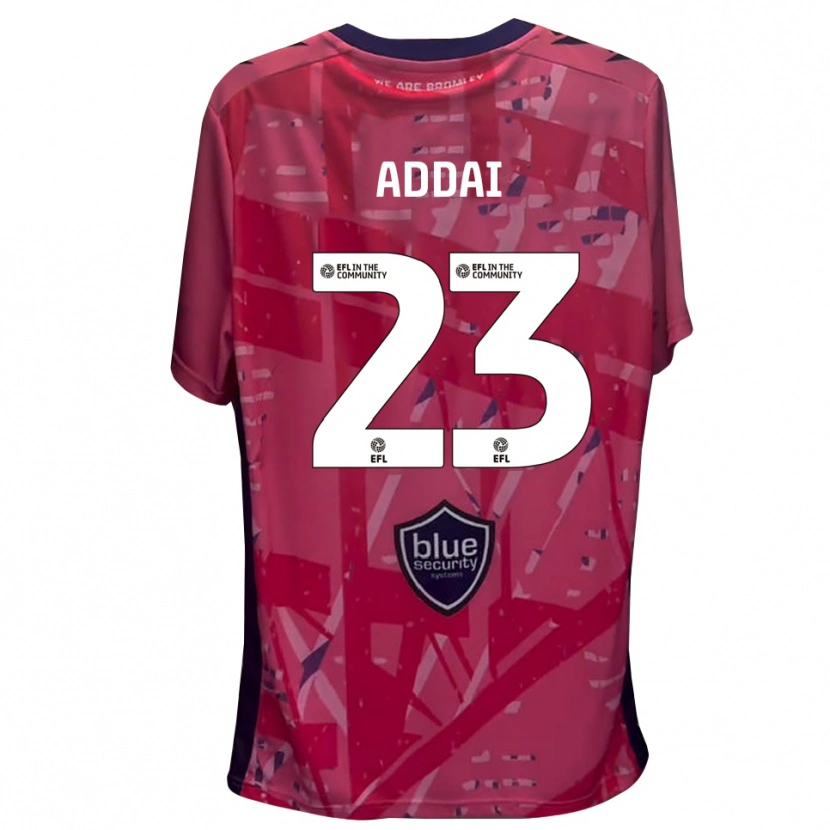 Danxen Bambino Dillon Addai #23 Maglia Gara Portiere Bianco Rosa 2025/26 Maglietta