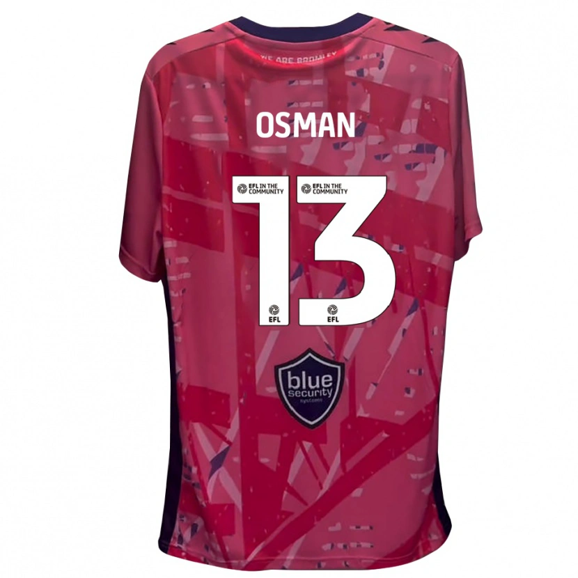 Danxen Bambino Cemal Osman #13 Maglia Gara Portiere Bianco Rosa 2025/26 Maglietta