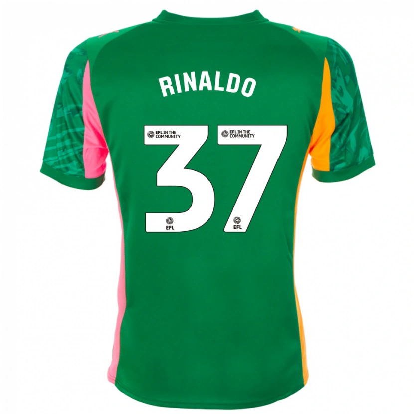 Danxen Bambino Ashton Rinaldo #37 Maglia Gara Portiere Verde Rosa Arancione 2025/26 Maglietta