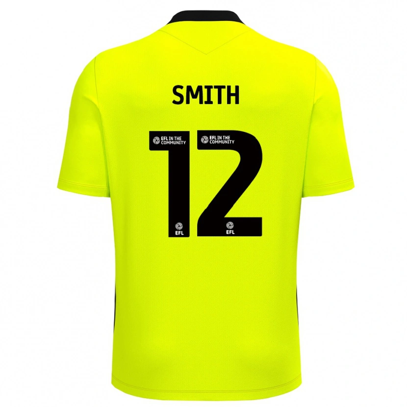 Danxen Bambino Tom Smith #12 Maglia Gara Portiere Nero Giallo 2025/26 Maglietta