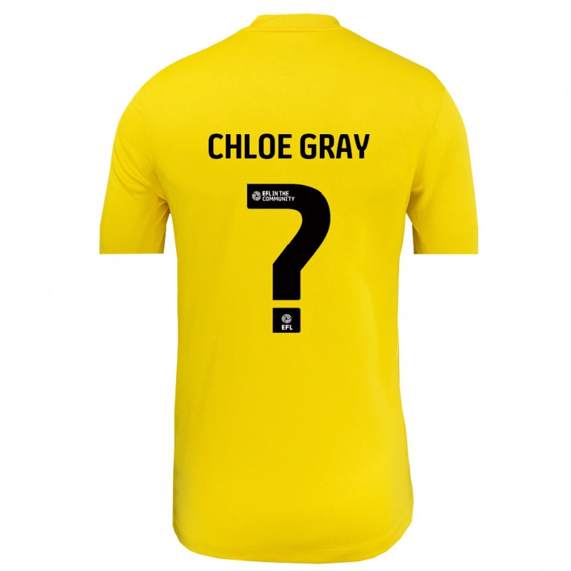 Danxen Bambino Chloe Gray #0 Maglia Gara Portiere Nero Giallo 2025/26 Maglietta