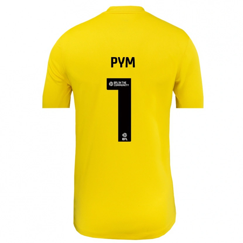 Danxen Bambino Christy Pym #1 Maglia Gara Portiere Nero Giallo 2025/26 Maglietta