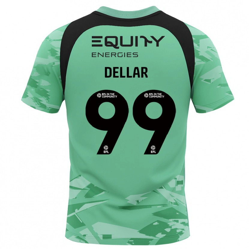Danxen Bambino Megan Dellar #99 Maglia Gara Portiere Verde Chiaro Nero 2025/26 Maglietta