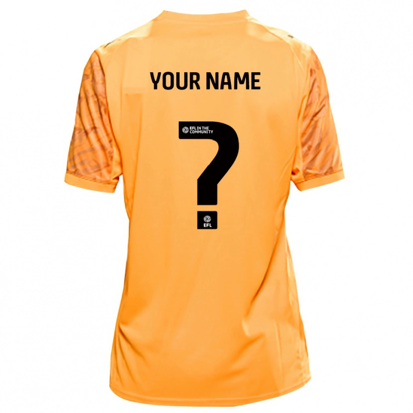 Danxen Bambino Oldham Athletic Maglia Gara Portiere Nero Arancione 2025/26 Maglietta