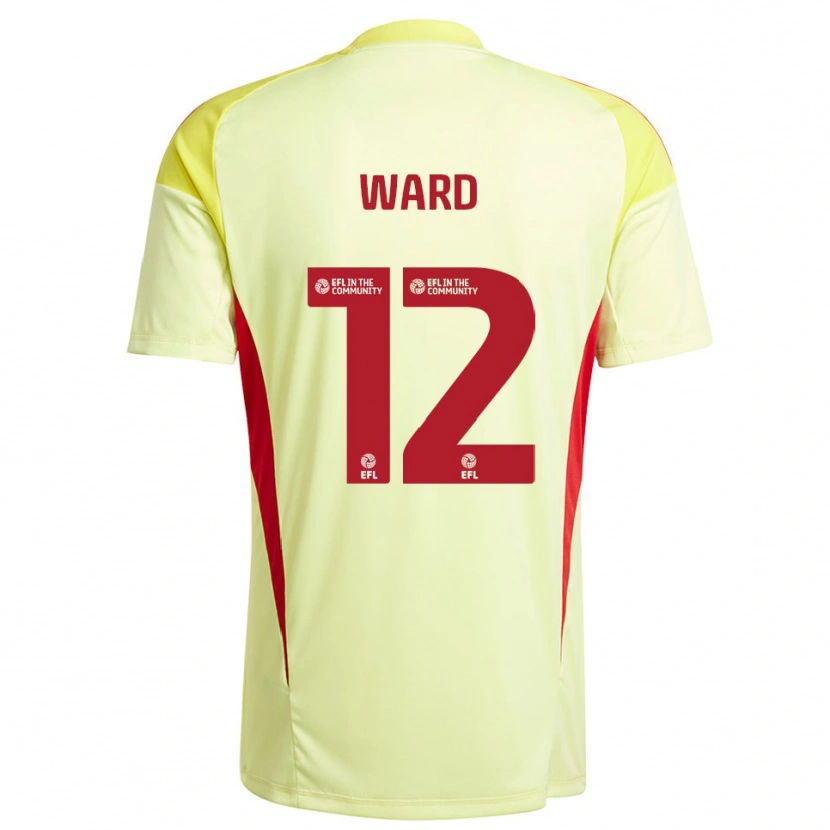 Danxen Bambino Lewis Ward #12 Maglia Gara Portiere Giallo Pallido 2025/26 Maglietta
