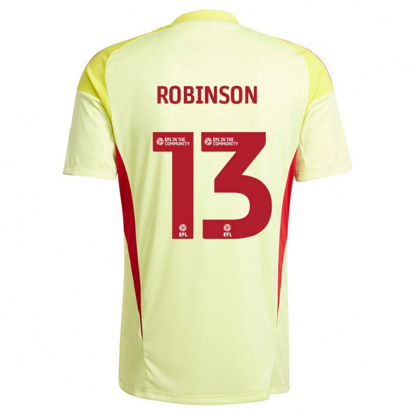 Danxen Bambino Anton Robinson #13 Maglia Gara Portiere Giallo Pallido 2025/26 Maglietta