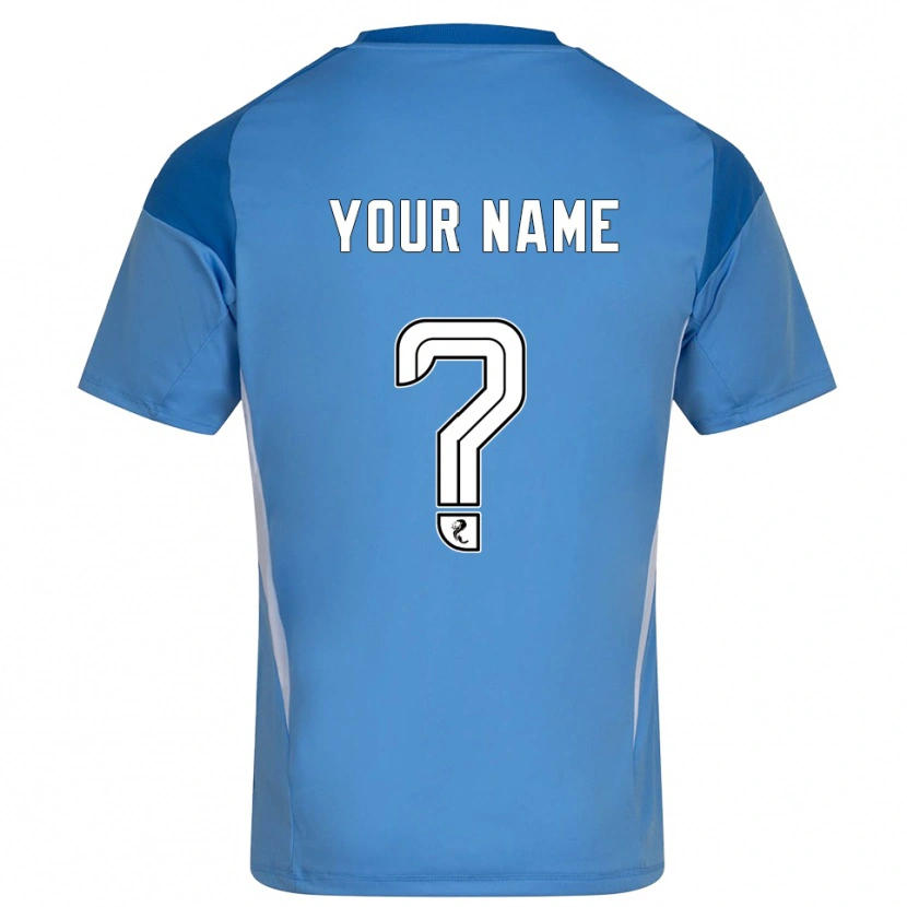 Danxen Bambino Aberdeen Maglia Gara Portiere Bianco Blu 2025/26 Maglietta