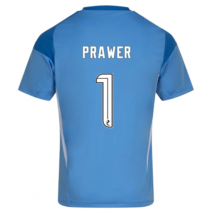 Danxen Bambino Anna Prawer #1 Maglia Gara Portiere Bianco Blu 2025/26 Maglietta