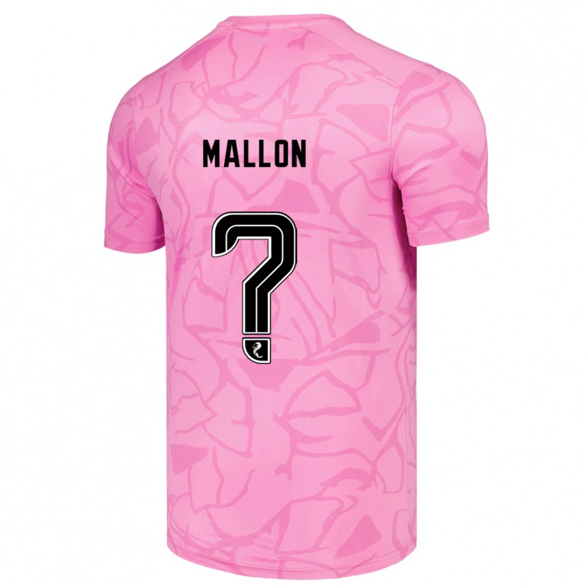 Danxen Bambino Ryan Mallon #0 Maglia Gara Portiere Nero Rosa 2025/26 Maglietta