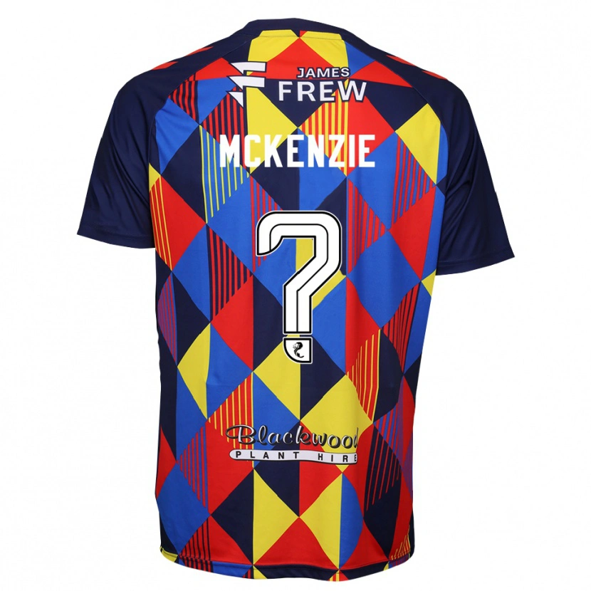 Danxen Bambino Mollie Mckenzie #0 Maglia Gara Portiere Rosso Blu Reale 2025/26 Maglietta