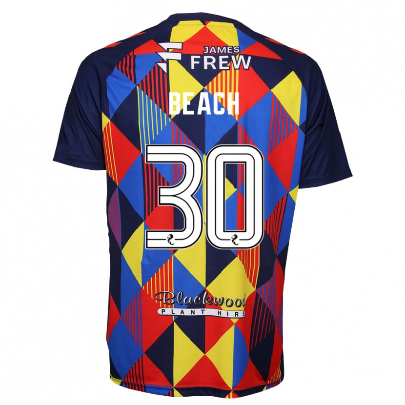 Danxen Bambino Eddie Beach #30 Maglia Gara Portiere Rosso Blu Reale 2025/26 Maglietta