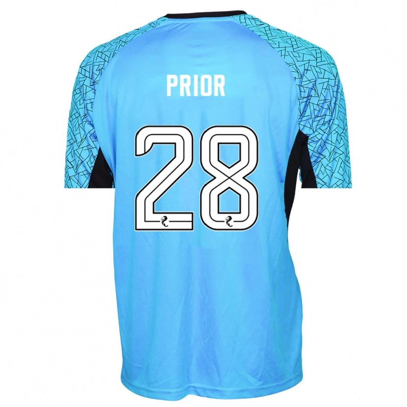 Danxen Bambino Jérôme Prior #28 Maglia Gara Portiere Nero Blu 2025/26 Maglietta