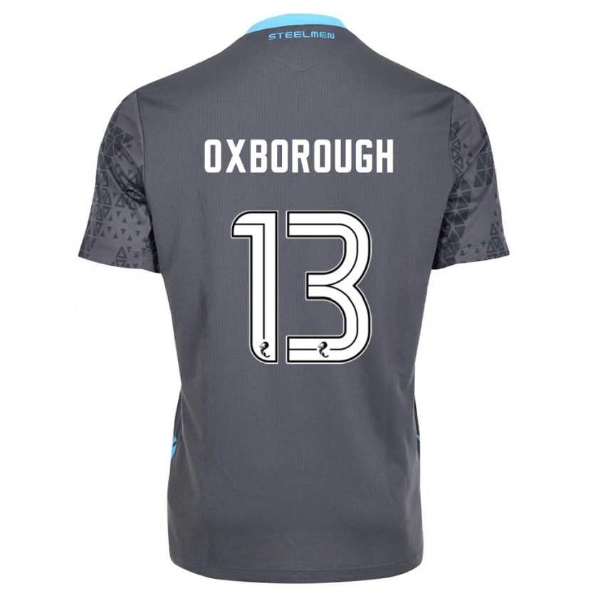 Danxen Bambino Aston Oxborough #13 Maglia Gara Portiere Bianco Grigio 2025/26 Maglietta