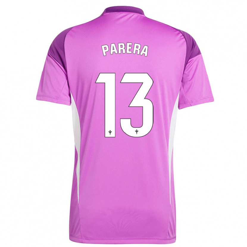 Danxen Bambino Miquel Parera #13 Maglia Gara Portiere Bianco Viola 2025/26 Maglietta