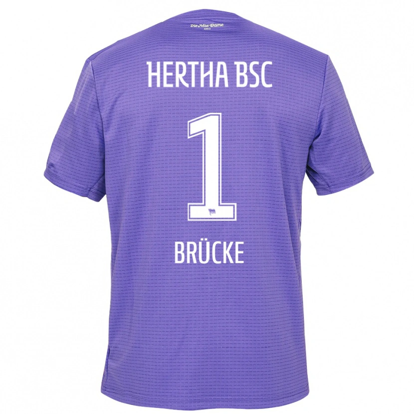 Danxen Bambino Mathilda Brücke #1 Maglia Gara Portiere Bianco Viola 2025/26 Maglietta
