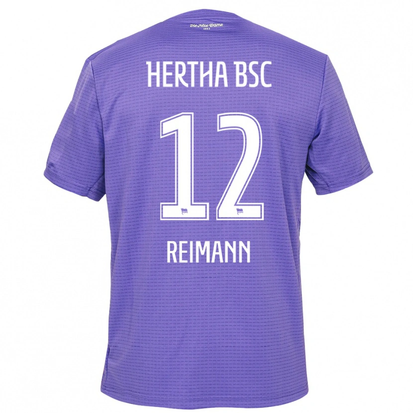 Danxen Bambino Emma Reimann #12 Maglia Gara Portiere Bianco Viola 2025/26 Maglietta