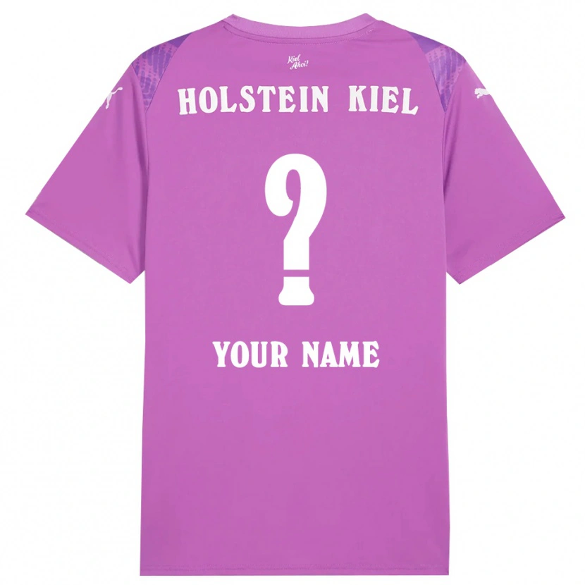 Danxen Bambino Holstein Kiel Maglia Gara Portiere Bianco Viola 2025/26 Maglietta