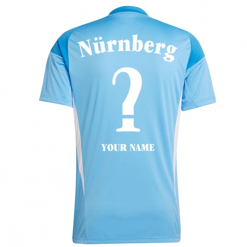Danxen Bambino 1. FC Nürnberg Maglia Gara Portiere Azzurro Bianco 2025/26 Maglietta