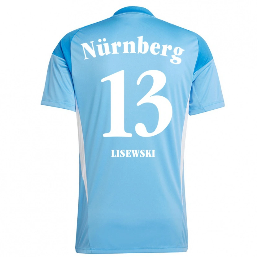 Danxen Bambino Robin Lisewski #13 Maglia Gara Portiere Azzurro Bianco 2025/26 Maglietta