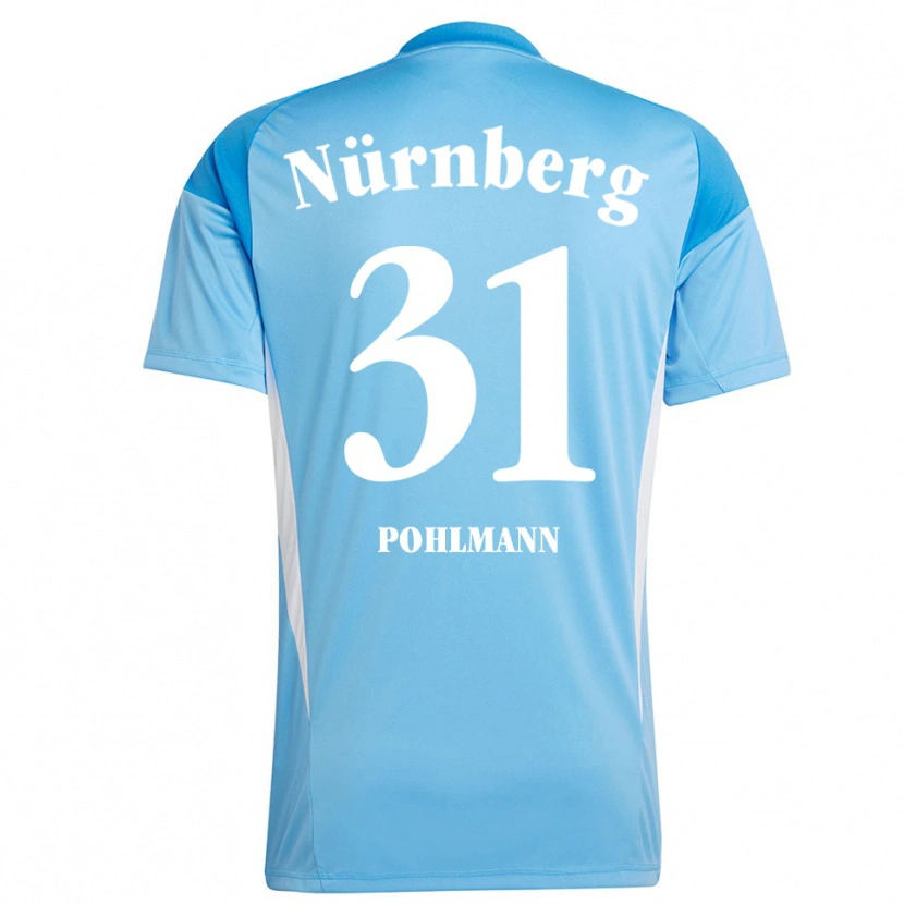 Danxen Bambino Lennart Pohlmann #31 Maglia Gara Portiere Azzurro Bianco 2025/26 Maglietta