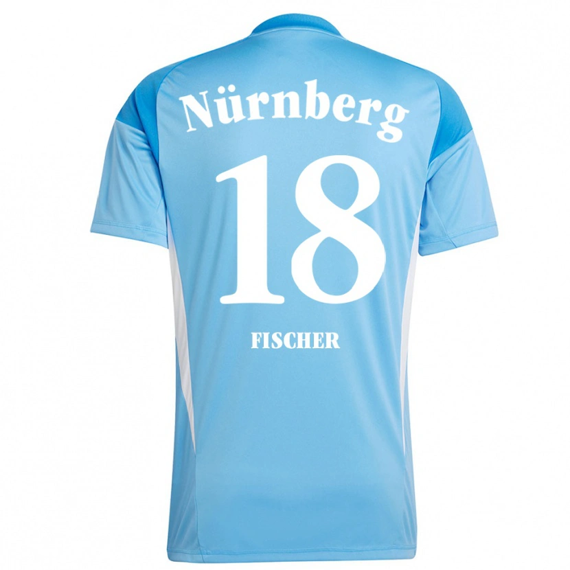 Danxen Bambino Jonas Fischer #18 Maglia Gara Portiere Azzurro Bianco 2025/26 Maglietta