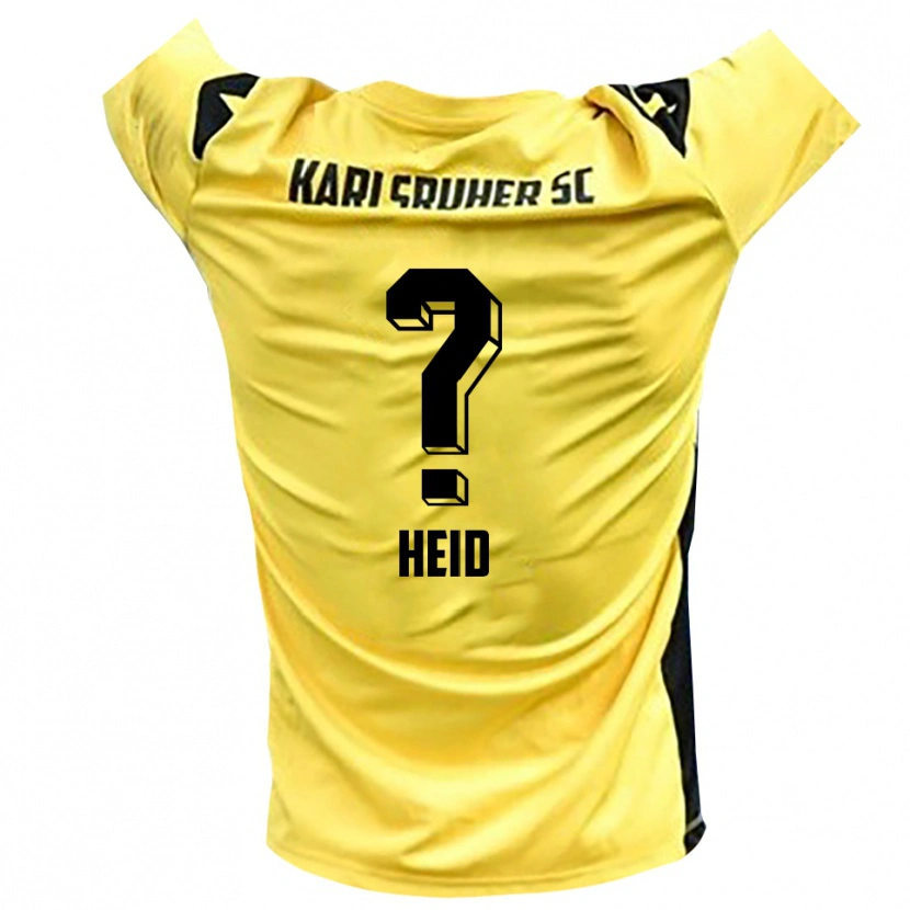 Danxen Bambino Gabriela Heid #0 Maglia Gara Portiere Giallo Nero 2025/26 Maglietta