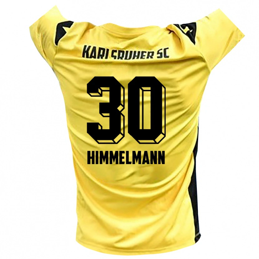 Danxen Bambino Robin Himmelmann #30 Maglia Gara Portiere Giallo Nero 2025/26 Maglietta