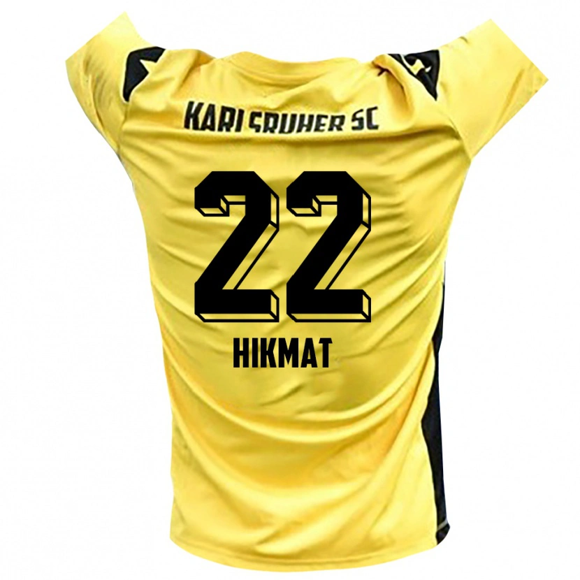 Danxen Bambino Soufiane Hikmat #22 Maglia Gara Portiere Giallo Nero 2025/26 Maglietta
