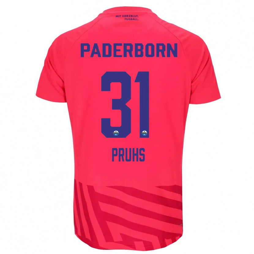 Danxen Bambino Florian Pruhs #31 Maglia Gara Portiere Nero Rosso 2025/26 Maglietta