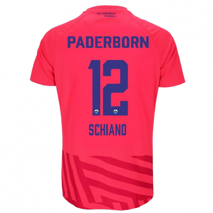 Danxen Bambino Damiano Schiano #12 Maglia Gara Portiere Nero Rosso 2025/26 Maglietta