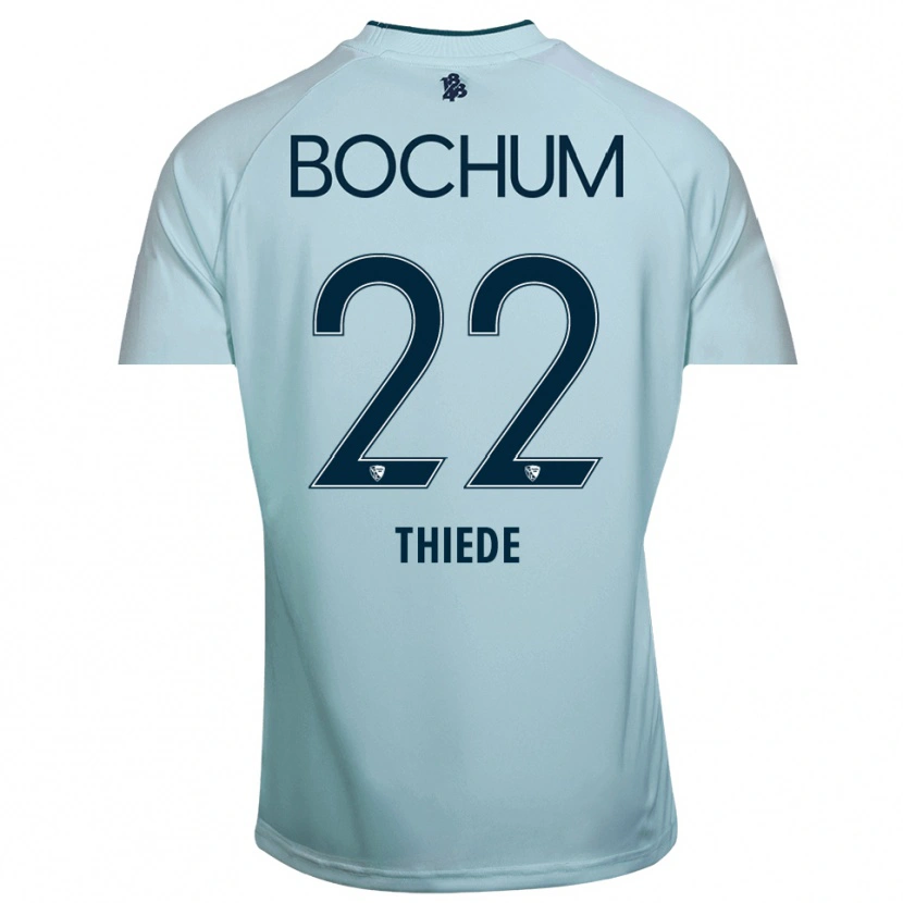 Danxen Bambino Niclas Thiede #22 Maglia Gara Portiere Ciano-Blu 2025/26 Maglietta
