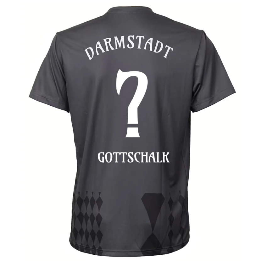 Danxen Bambino Tian Gottschalk #0 Maglia Gara Portiere Grigio Scuro 2025/26 Maglietta