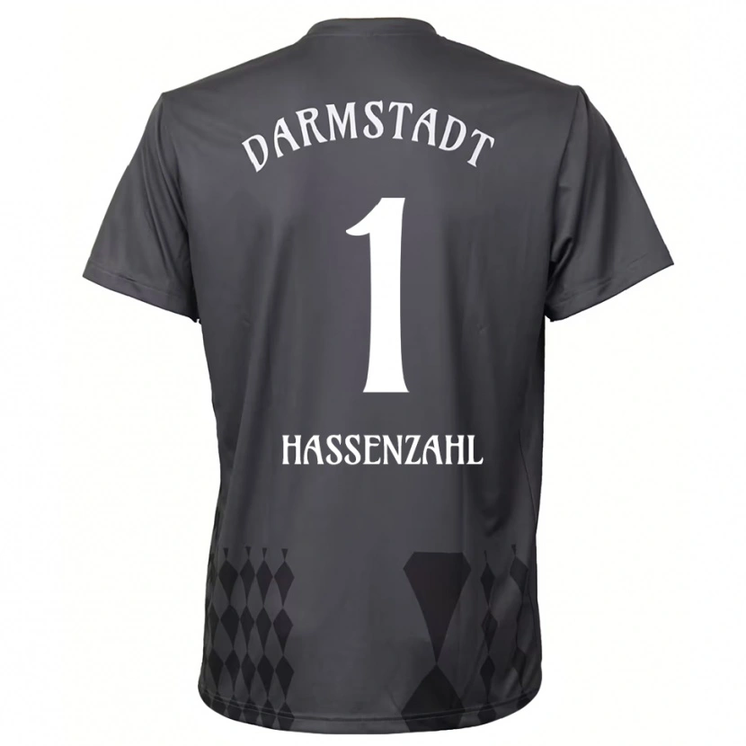 Danxen Bambino Leon Hassenzahl #1 Maglia Gara Portiere Grigio Scuro 2025/26 Maglietta