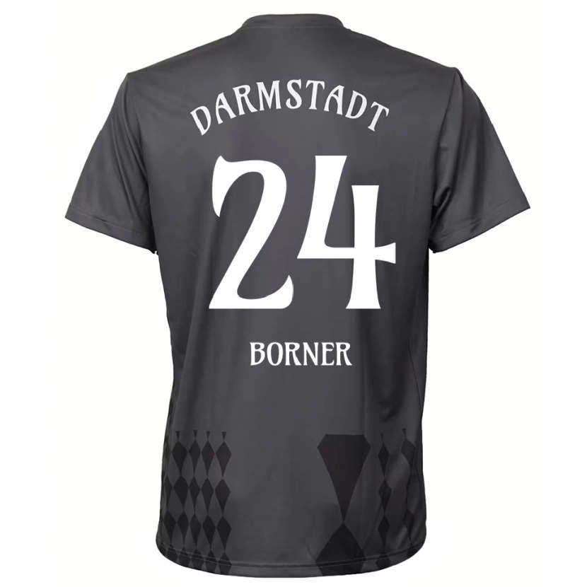 Danxen Bambino Benedikt Börner #24 Maglia Gara Portiere Grigio Scuro 2025/26 Maglietta