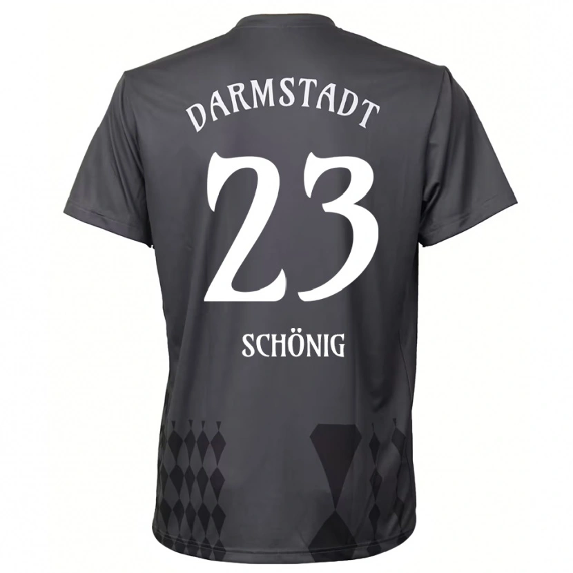 Danxen Bambino Mauritius Schönig #23 Maglia Gara Portiere Grigio Scuro 2025/26 Maglietta