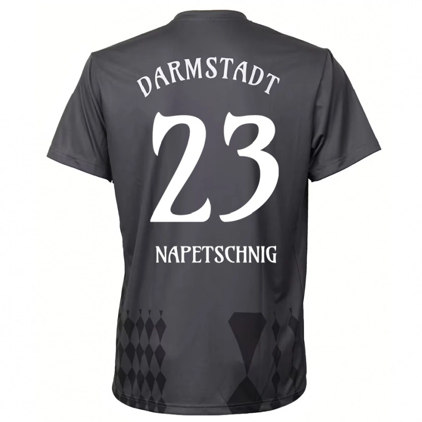 Danxen Bambino Raphael Napetschnig #23 Maglia Gara Portiere Grigio Scuro 2025/26 Maglietta